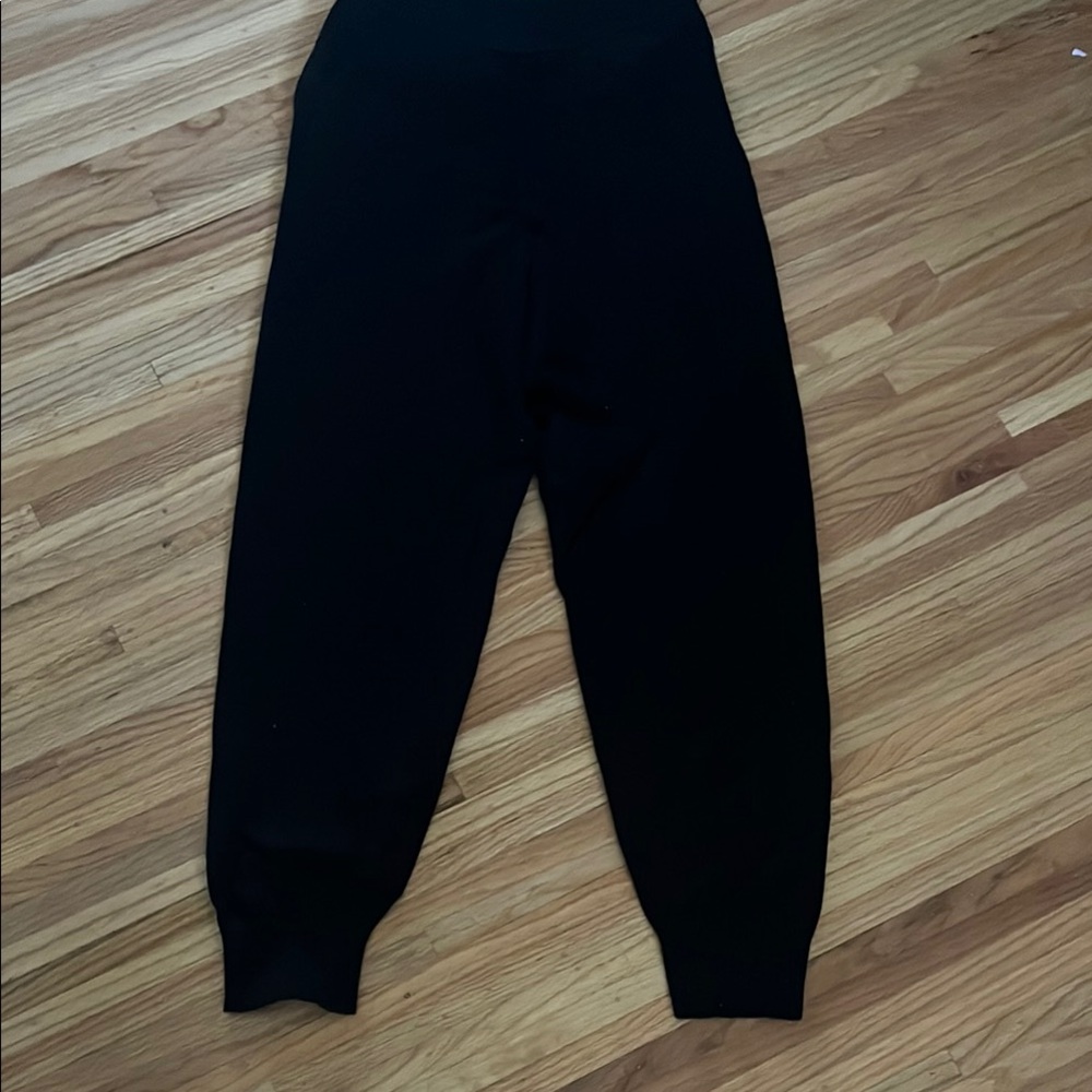 Dynamite Black Track Pants with Elastic Cuffs
